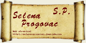 Selena Progovac vizit kartica